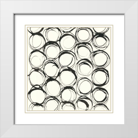 Graphics IX White Modern Wood Framed Art Print with Double Matting by Paschke, Chris