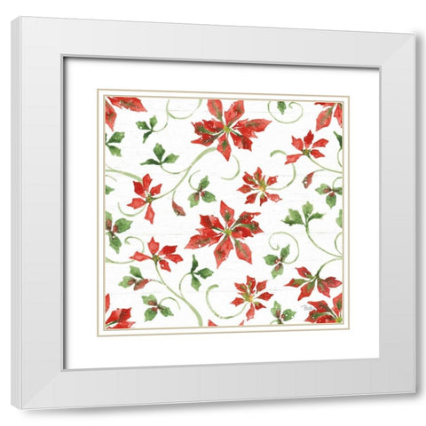 Farmhouse Holidays Step 04 White Modern Wood Framed Art Print with Double Matting by Grove, Beth