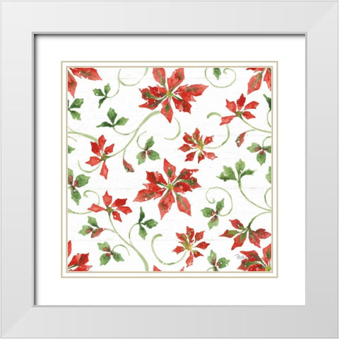 Farmhouse Holidays Step 04 White Modern Wood Framed Art Print with Double Matting by Grove, Beth