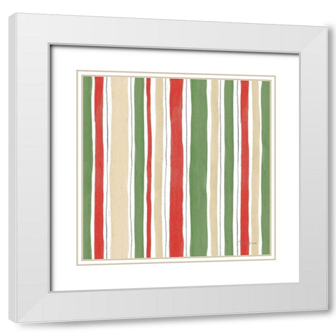 Farmhouse Holidays Step 06 White Modern Wood Framed Art Print with Double Matting by Grove, Beth