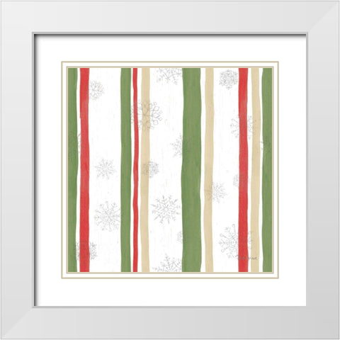 Farmhouse Holidays Step 07 White Modern Wood Framed Art Print with Double Matting by Grove, Beth