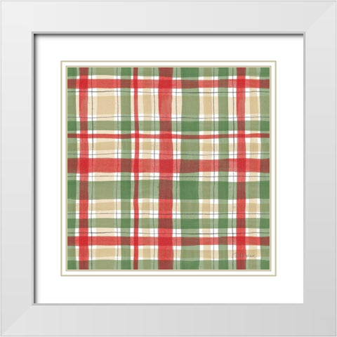 Farmhouse Holidays Step 08 White Modern Wood Framed Art Print with Double Matting by Grove, Beth