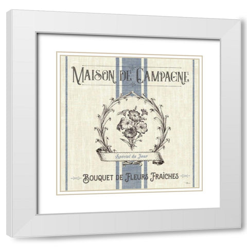 French Farmhouse IV White Modern Wood Framed Art Print with Double Matting by Pela Studio