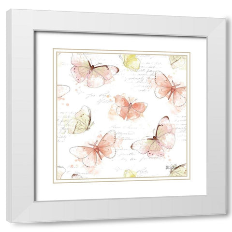 Painting Paris Step 02 White Modern Wood Framed Art Print with Double Matting by Pertiet, Katie
