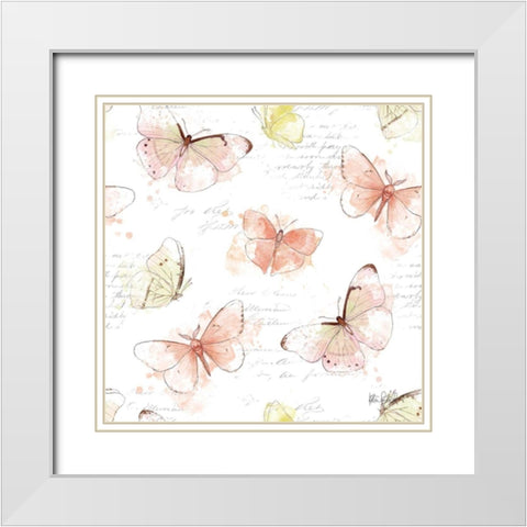 Painting Paris Step 02 White Modern Wood Framed Art Print with Double Matting by Pertiet, Katie