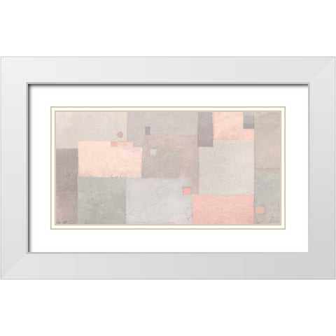 Middle Earth Blush White Modern Wood Framed Art Print with Double Matting by Wiens, James