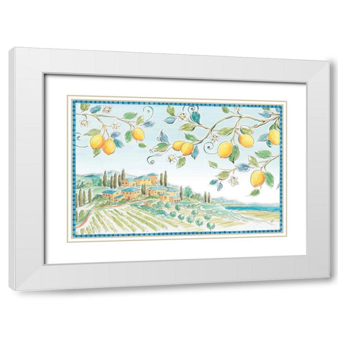 Mediterranean Breeze I White Modern Wood Framed Art Print with Double Matting by Brissonnet, Daphne