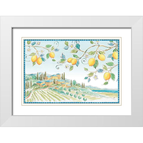 Mediterranean Breeze I White Modern Wood Framed Art Print with Double Matting by Brissonnet, Daphne