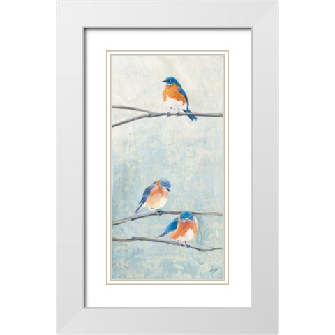 Hanging Out II White Modern Wood Framed Art Print with Double Matting by Purinton, Julia