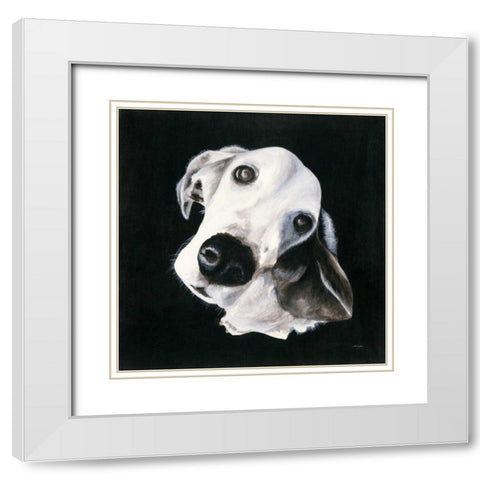 Max I White Modern Wood Framed Art Print with Double Matting by Ducklow, Patsy