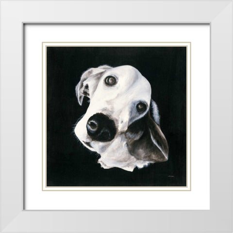 Max I White Modern Wood Framed Art Print with Double Matting by Ducklow, Patsy