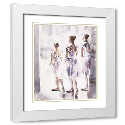 In The Wings White Modern Wood Framed Art Print with Double Matting by Valle, Aimee Del