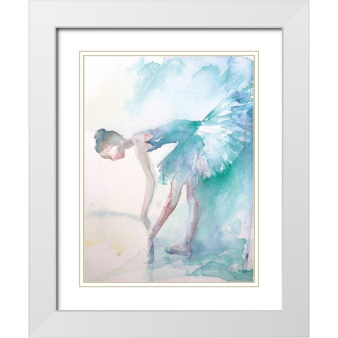 Pointe Shoes White Modern Wood Framed Art Print with Double Matting by Valle, Aimee Del