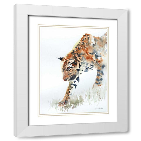 Slowly Does It White Modern Wood Framed Art Print with Double Matting by Valle, Aimee Del
