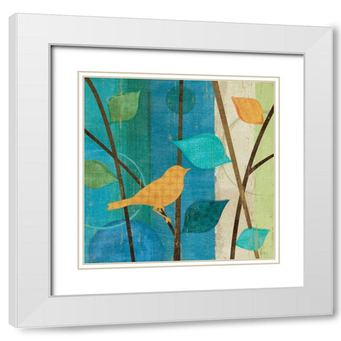 Magical Forest I White Modern Wood Framed Art Print with Double Matting by Charron, Veronique
