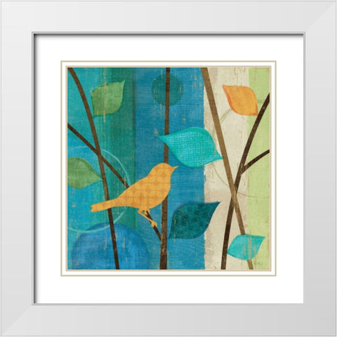 Magical Forest I White Modern Wood Framed Art Print with Double Matting by Charron, Veronique