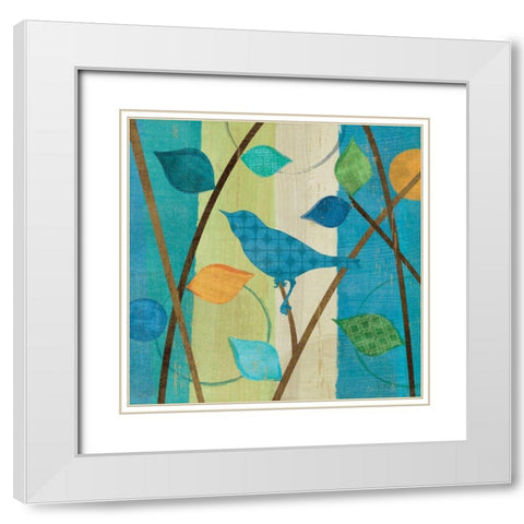 Magical Forest IV White Modern Wood Framed Art Print with Double Matting by Charron, Veronique