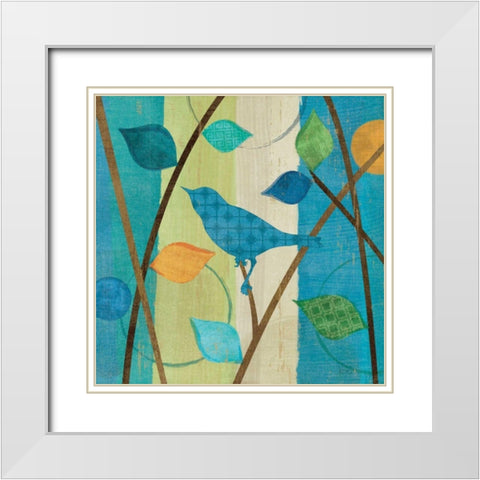 Magical Forest IV White Modern Wood Framed Art Print with Double Matting by Charron, Veronique