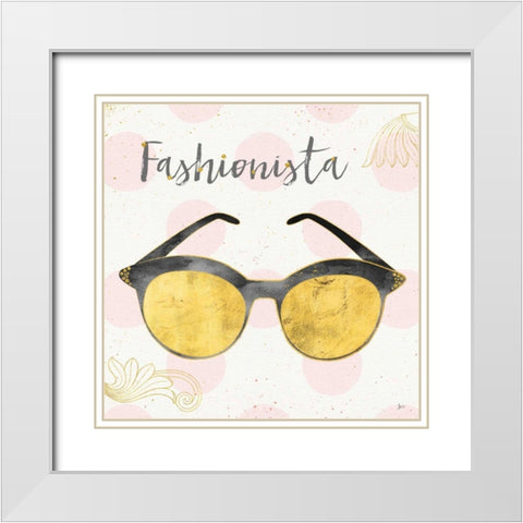 Fashion Blooms IV Black White Modern Wood Framed Art Print with Double Matting by Aiken, Jess