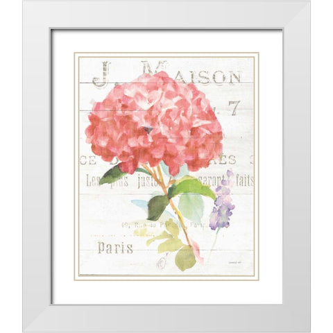 Maison des Fleurs VI White Modern Wood Framed Art Print with Double Matting by Nai, Danhui