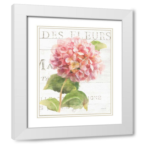 Maison des Fleurs VII White Modern Wood Framed Art Print with Double Matting by Nai, Danhui