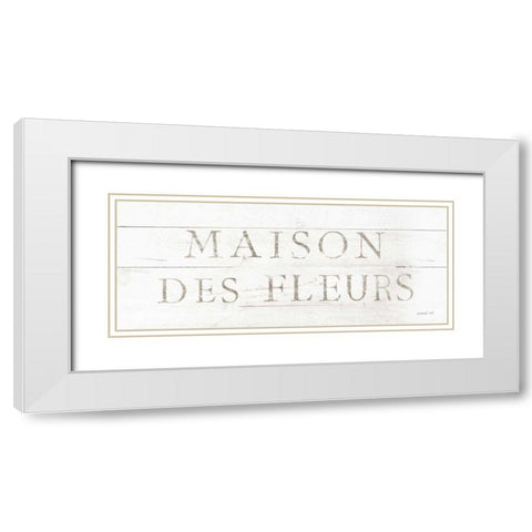Maison des Fleurs IX White Modern Wood Framed Art Print with Double Matting by Nai, Danhui