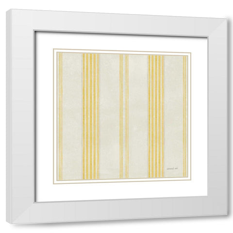 Maison Des Fleurs Pattern IVC White Modern Wood Framed Art Print with Double Matting by Nai, Danhui