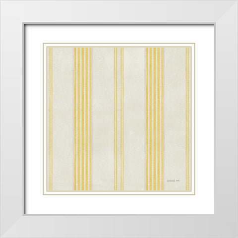 Maison Des Fleurs Pattern IVC White Modern Wood Framed Art Print with Double Matting by Nai, Danhui