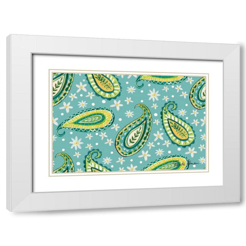 Mellow Yellow Step 02B White Modern Wood Framed Art Print with Double Matting by Zaman, Farida