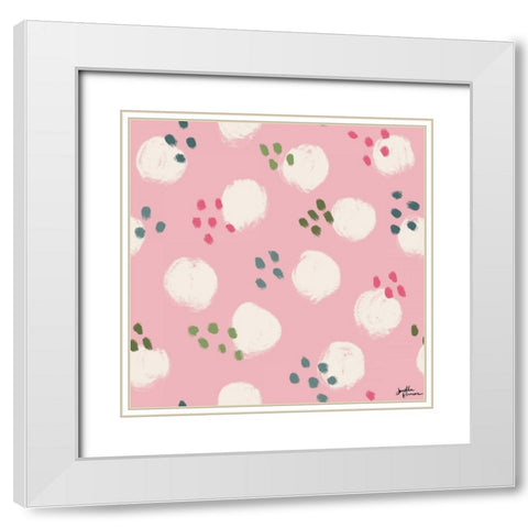 Live in Bloom Step 03B White Modern Wood Framed Art Print with Double Matting by Penner, Janelle