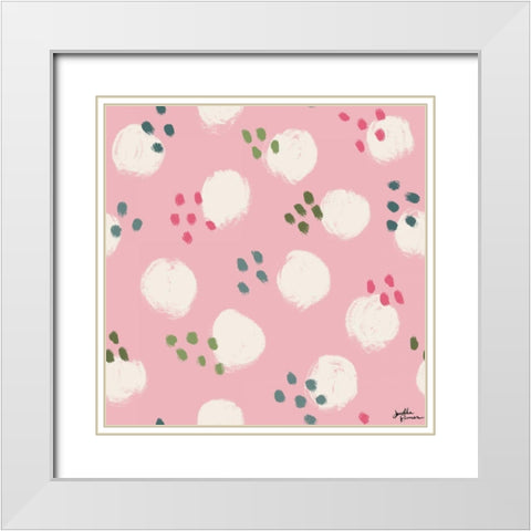 Live in Bloom Step 03B White Modern Wood Framed Art Print with Double Matting by Penner, Janelle