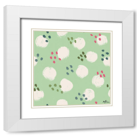Live in Bloom Step 03C White Modern Wood Framed Art Print with Double Matting by Penner, Janelle