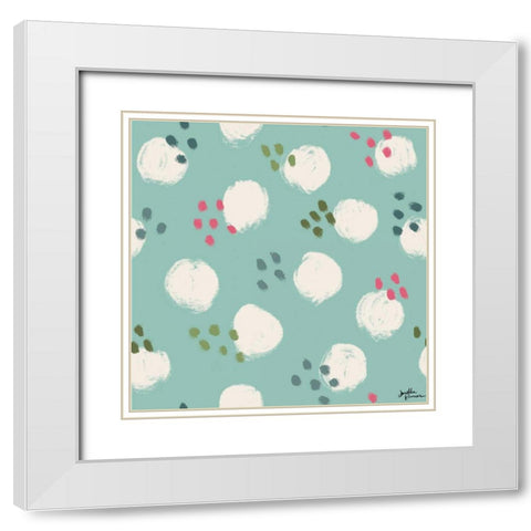 Live in Bloom Step 03D White Modern Wood Framed Art Print with Double Matting by Penner, Janelle