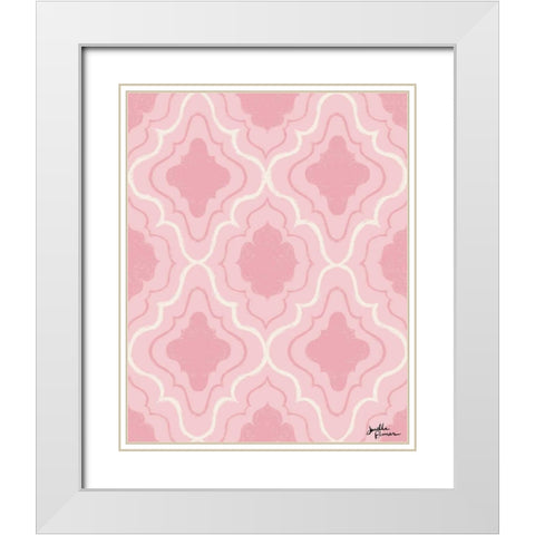 Live in Bloom Step 04A White Modern Wood Framed Art Print with Double Matting by Penner, Janelle