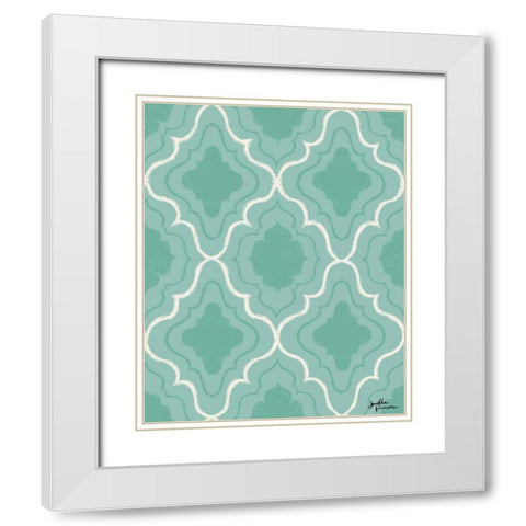 Live in Bloom Step 04C White Modern Wood Framed Art Print with Double Matting by Penner, Janelle