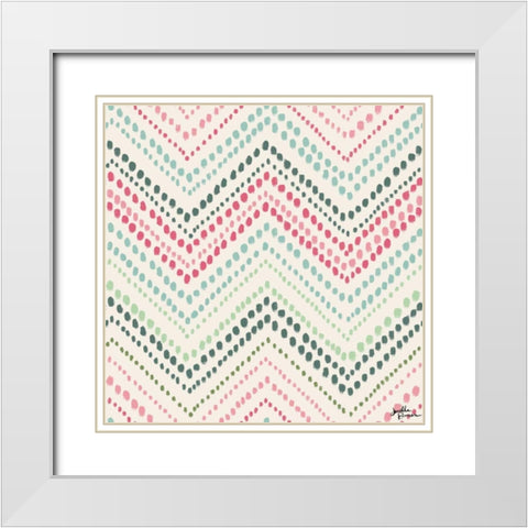 Live in Bloom Step 06 White Modern Wood Framed Art Print with Double Matting by Penner, Janelle