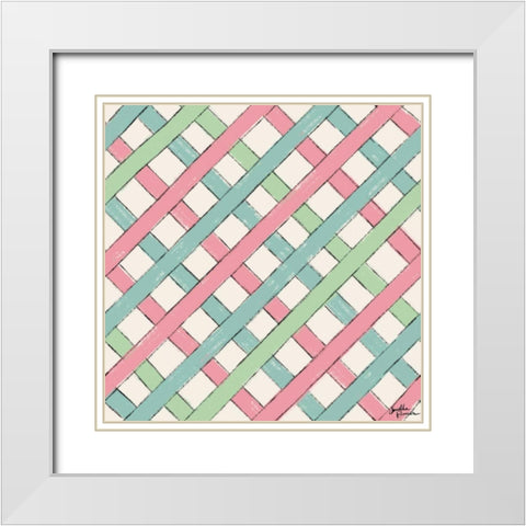 Live in Bloom Step 07A White Modern Wood Framed Art Print with Double Matting by Penner, Janelle