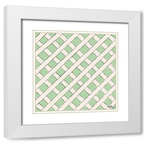 Live in Bloom Step 07C White Modern Wood Framed Art Print with Double Matting by Penner, Janelle