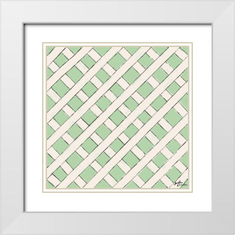 Live in Bloom Step 07C White Modern Wood Framed Art Print with Double Matting by Penner, Janelle