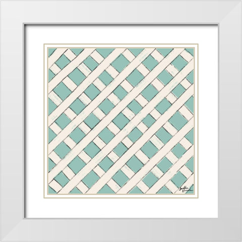 Live in Bloom Step 07D White Modern Wood Framed Art Print with Double Matting by Penner, Janelle