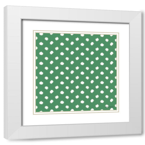 Holiday Paws Step 06D White Modern Wood Framed Art Print with Double Matting by Grove, Beth