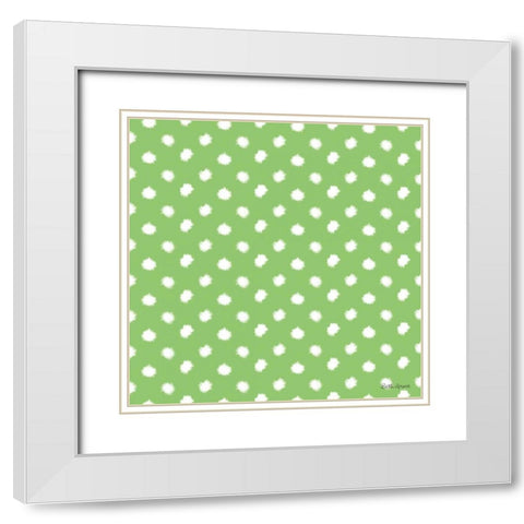 Holiday Paws Step 06E White Modern Wood Framed Art Print with Double Matting by Grove, Beth