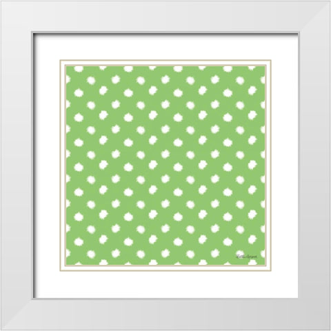 Holiday Paws Step 06E White Modern Wood Framed Art Print with Double Matting by Grove, Beth