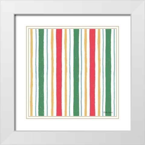 Holiday Paws Step 07A White Modern Wood Framed Art Print with Double Matting by Grove, Beth