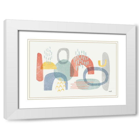 Milo I White Modern Wood Framed Art Print with Double Matting by Hershey, Moira
