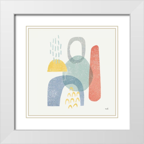 Milo II White Modern Wood Framed Art Print with Double Matting by Hershey, Moira