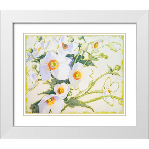Morning Light has Broken White Modern Wood Framed Art Print with Double Matting by Novak, Shirley