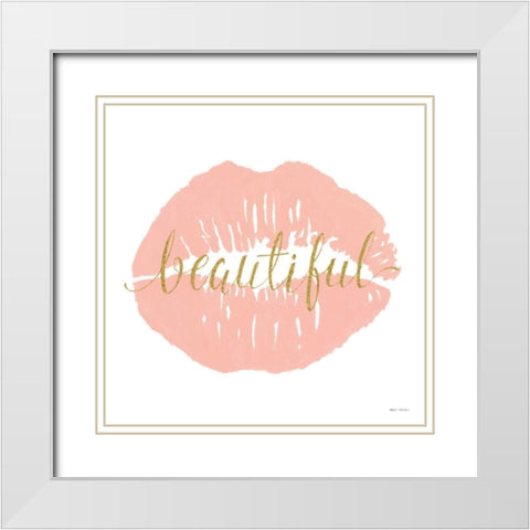 Wake Up and Make Up IV White Modern Wood Framed Art Print with Double Matting by Fabiano, Marco