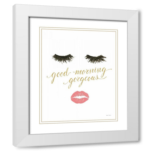 Wake Up and Make Up VIII White Modern Wood Framed Art Print with Double Matting by Fabiano, Marco