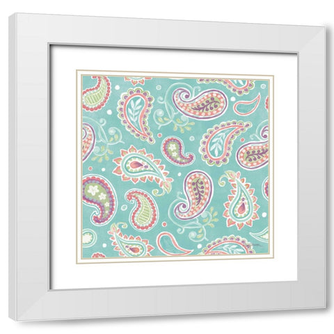 Bohemian Cactus Step 04E White Modern Wood Framed Art Print with Double Matting by Urban, Mary